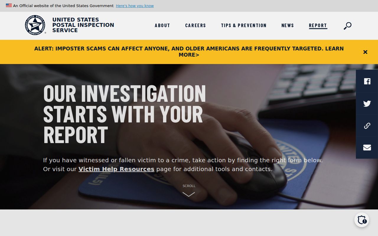Yorba Linda neighbors Postal Inspection Service report