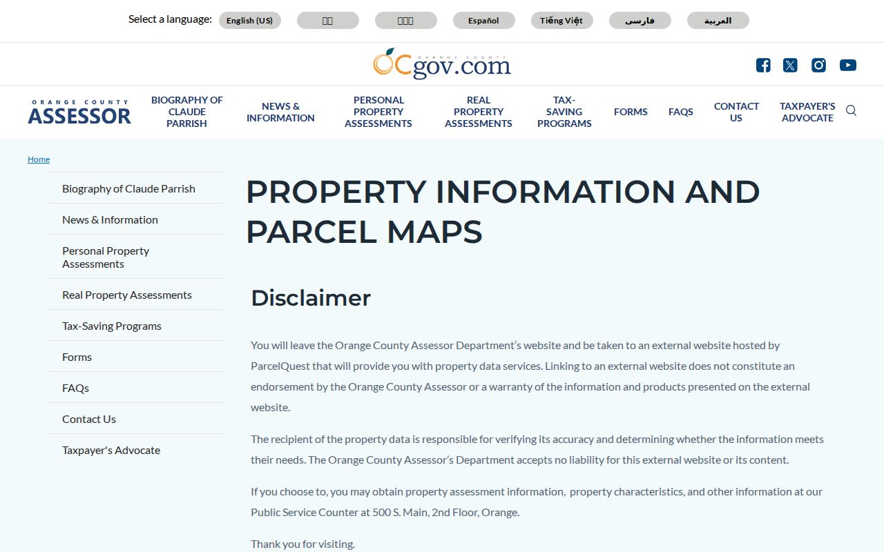 Yorba Linda residents directory property and parcel map source